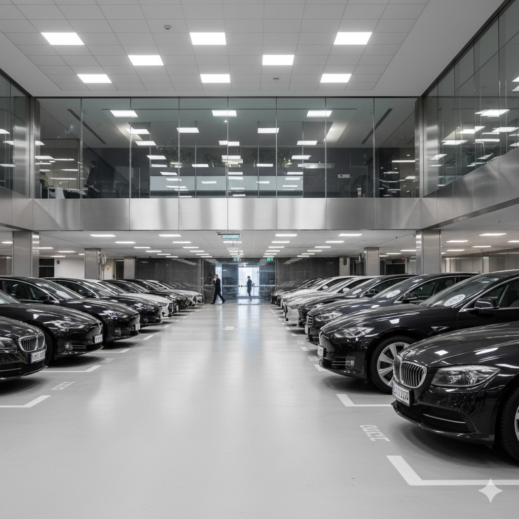 Corporate campus parking management