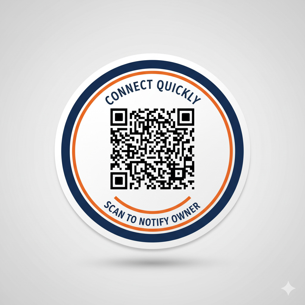 Connect Quickly QR Smart Tag close-up view